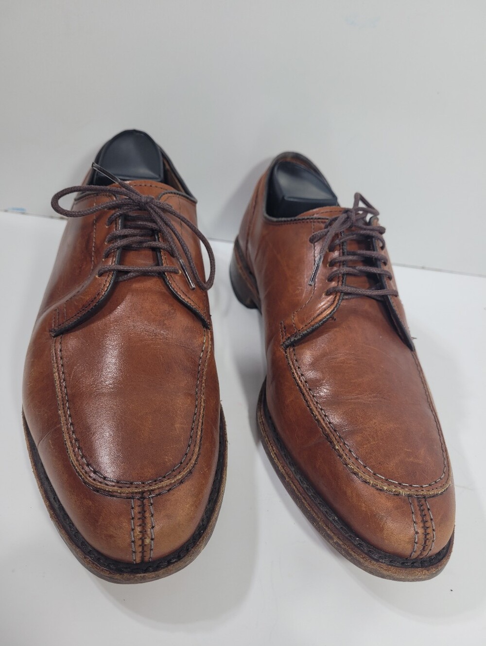 Allen Edmonds LaSalle 4398 Chili Leather Split Toe Shoes Mens 7 E Wide USA Made